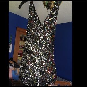 Forever 21 multicolor sequined romper